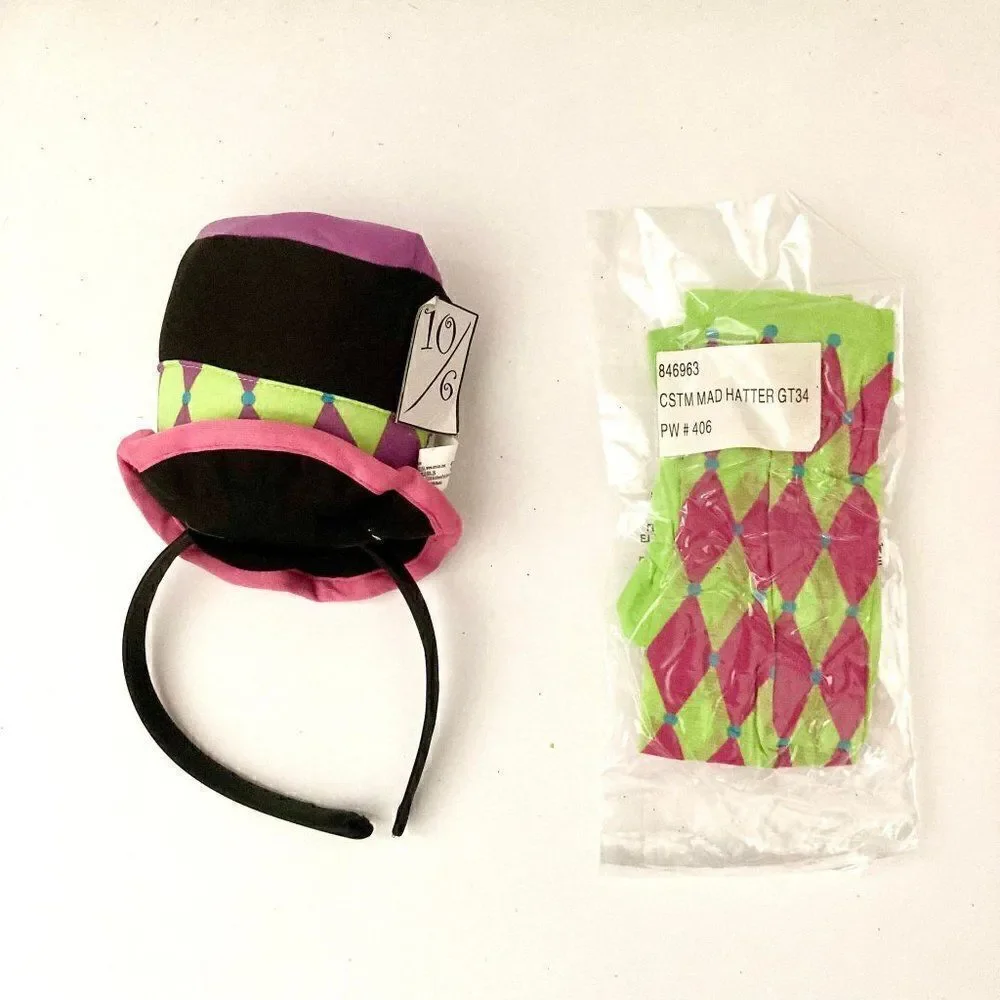 Nwot Girl's 3T-4T Mad Hatter Halloween Costume